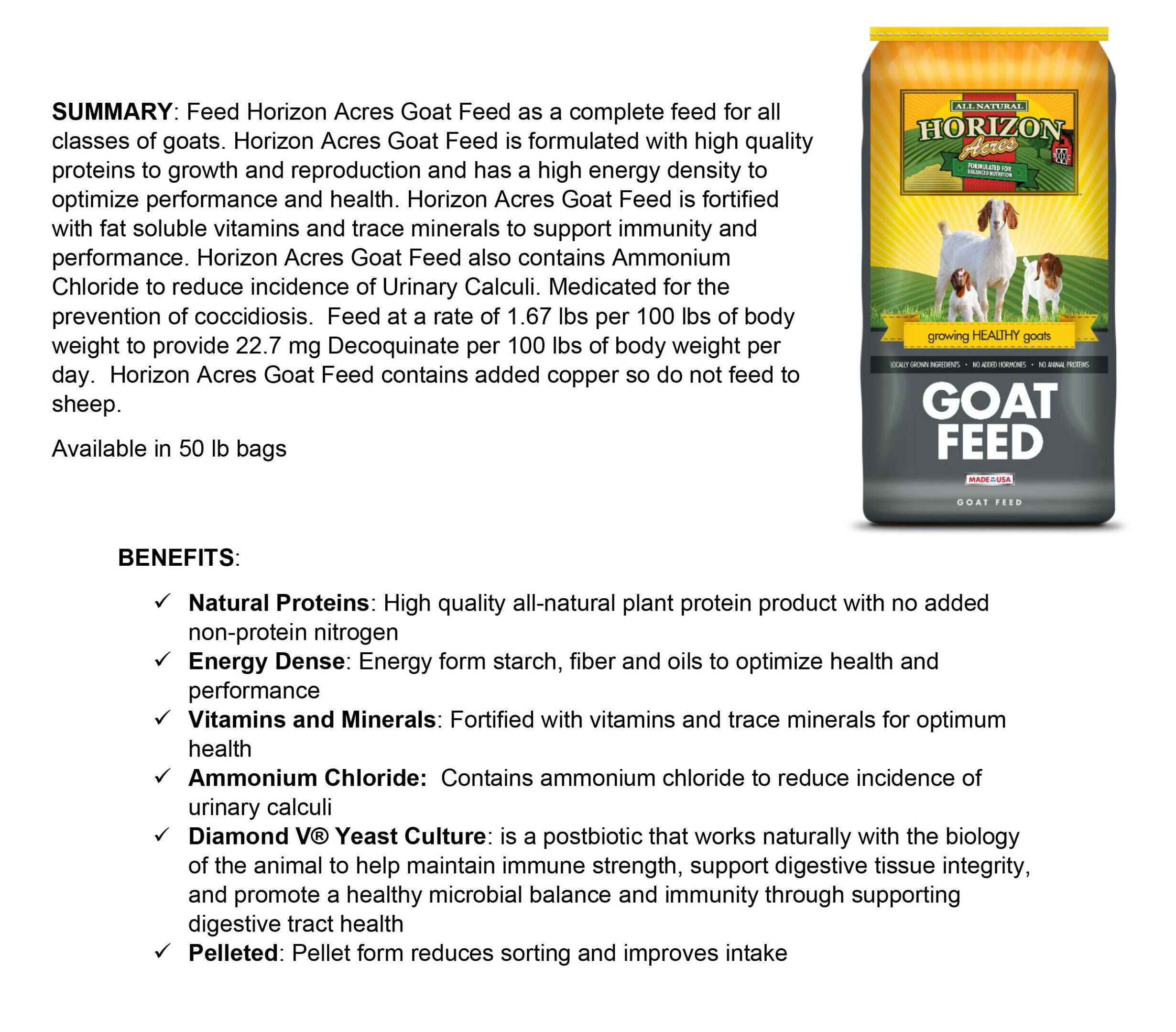 Horizon Acres Sheep Feed