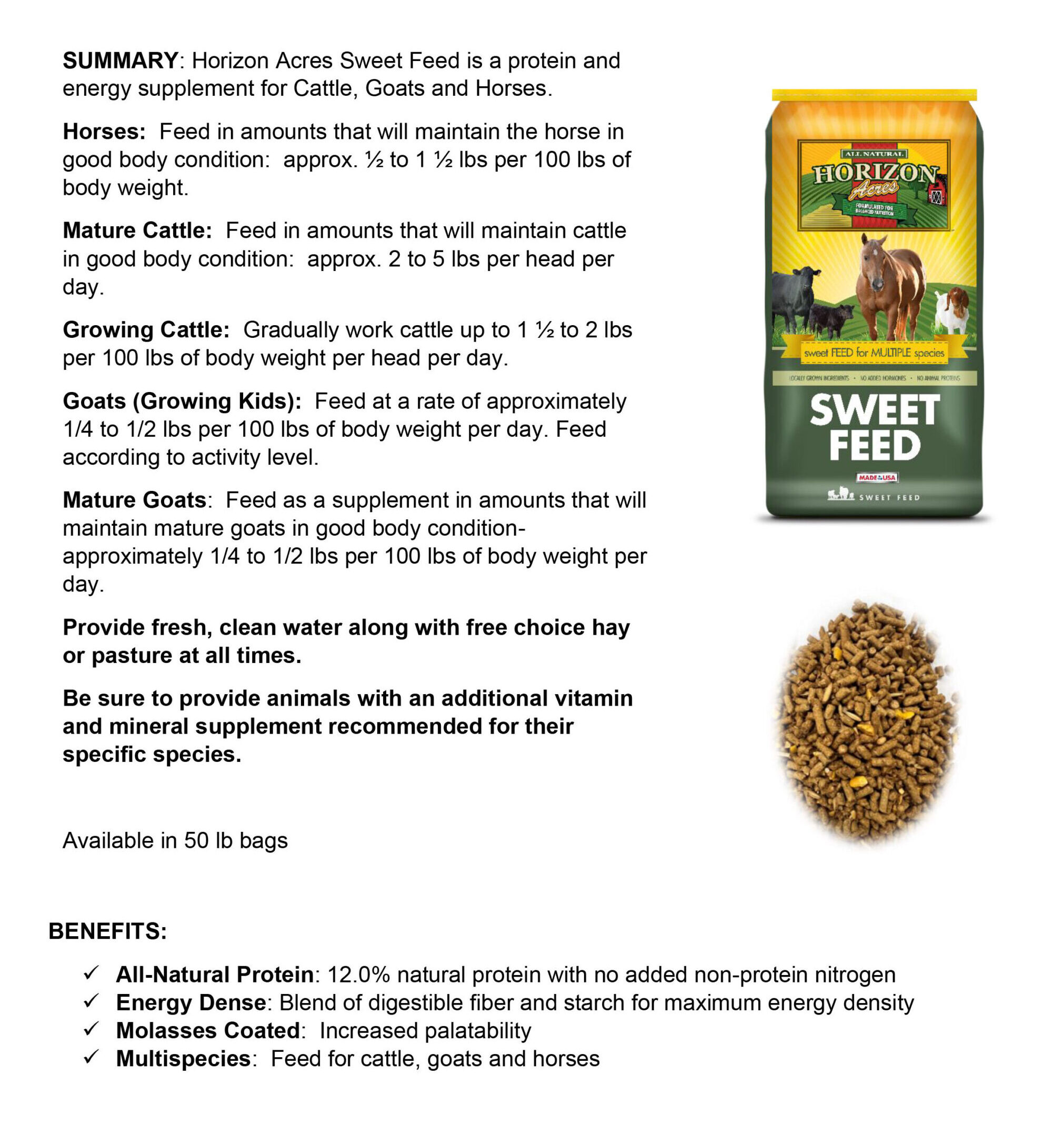 Horizon Acres Sweet Feed